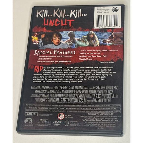 Friday the 13th Uncut DVD - Picture 2 of 3